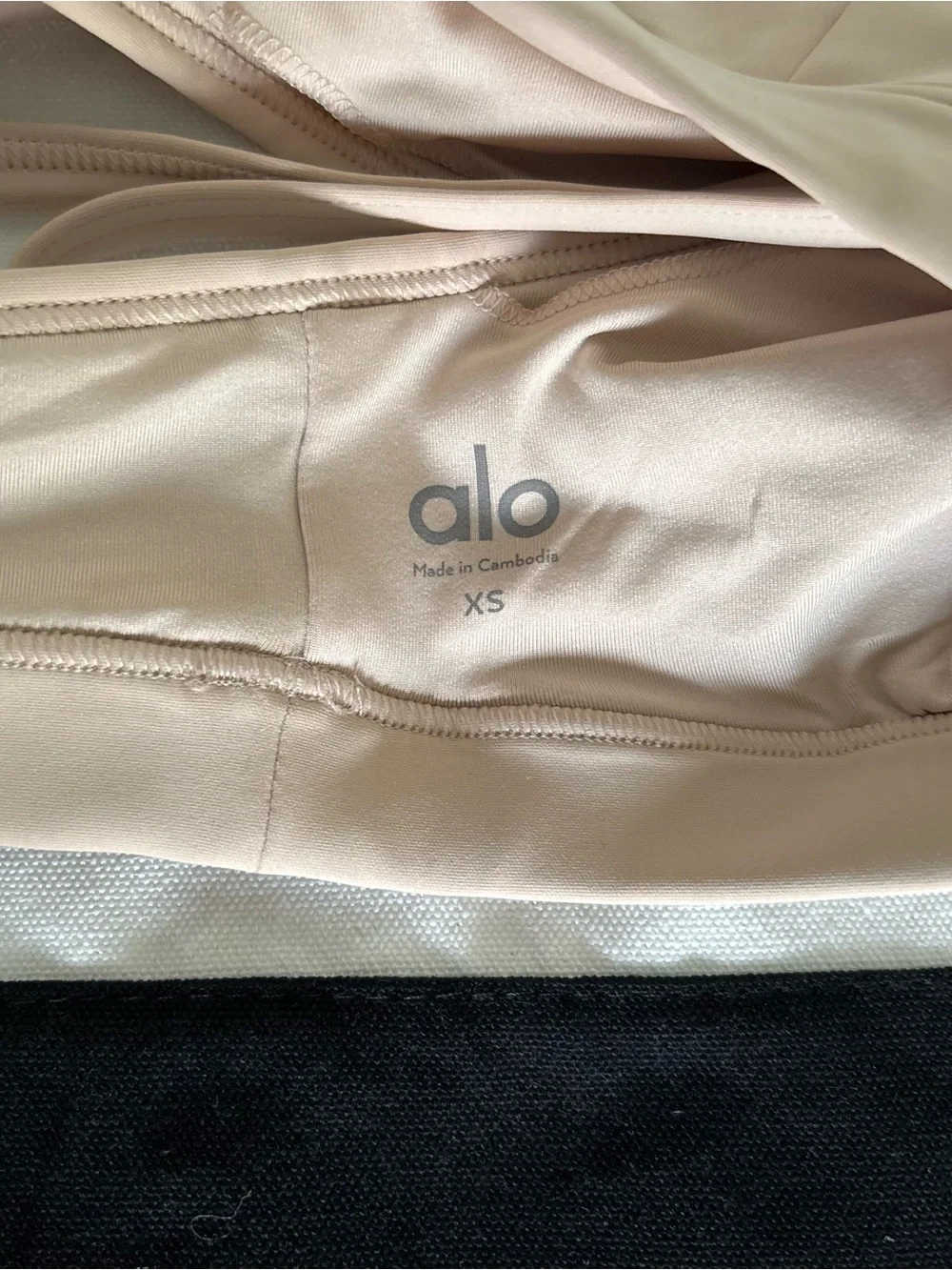 ALO Yoga Blush Nude Bralette with Adjustable Thin Straps